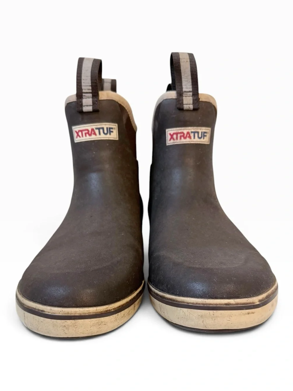 Xtratuf Men's Rubber Ankle Deck Boots Brown Size 10